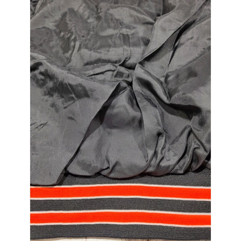 Vintage Holloway SF Giants Bomber Jacket Mens Large Black Nylon Snap Varsity USA - Picture 9 of 16